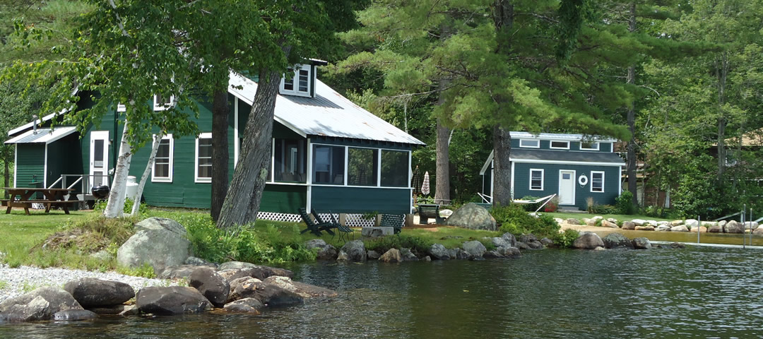 Lake Cottage | Gilmore Camps - Rentals on Kezar Lake Maine